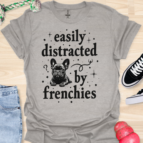 Easily distracted by frenchies - V12 - The Stars T-Shirt